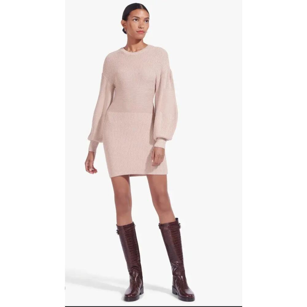 Staud Marylebone Knit Women's Dress in Crystal Grey Size: S NEW
